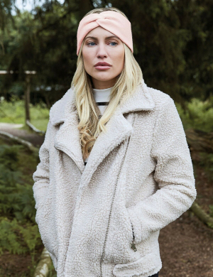 Beechfield® Twist Knit Headband - Burgundy